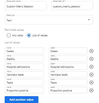 Parameter creation in Google Data Studio